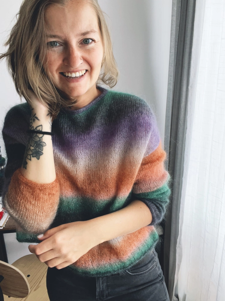 My Rainbow Sweater. Wzór na druty [PL]
