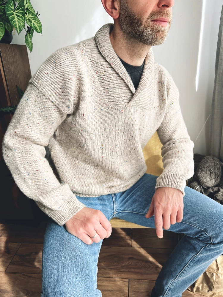 Lava Man Sweater. Wzór na druty [PL]