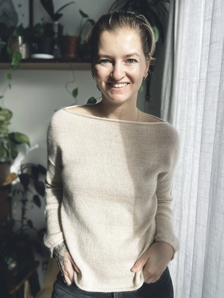 Diamonds Sweater LUX. Wzór na druty [PL]