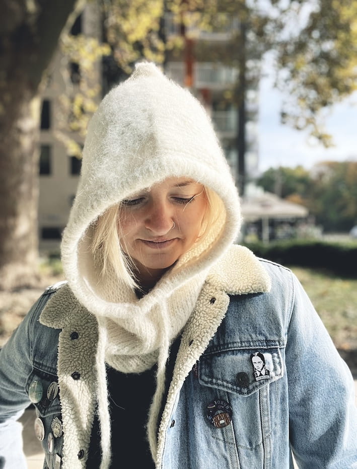 My Snoodie. Ręcznie robiony kaptur/ balaclava 